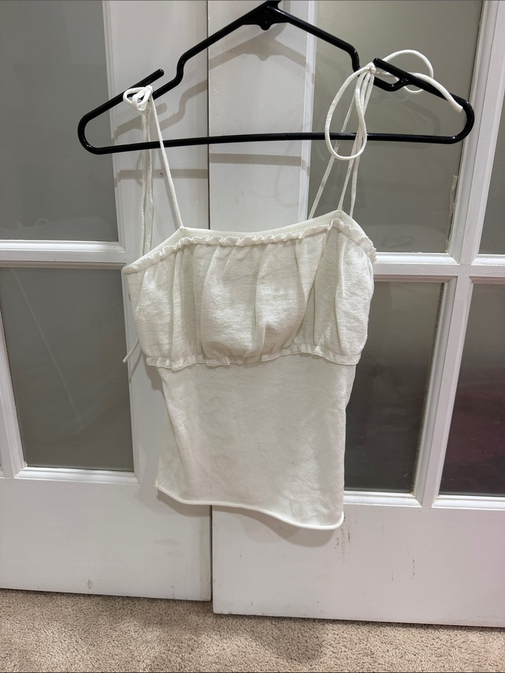 wild fable Cream Tie-Shoulder Bustier Cami